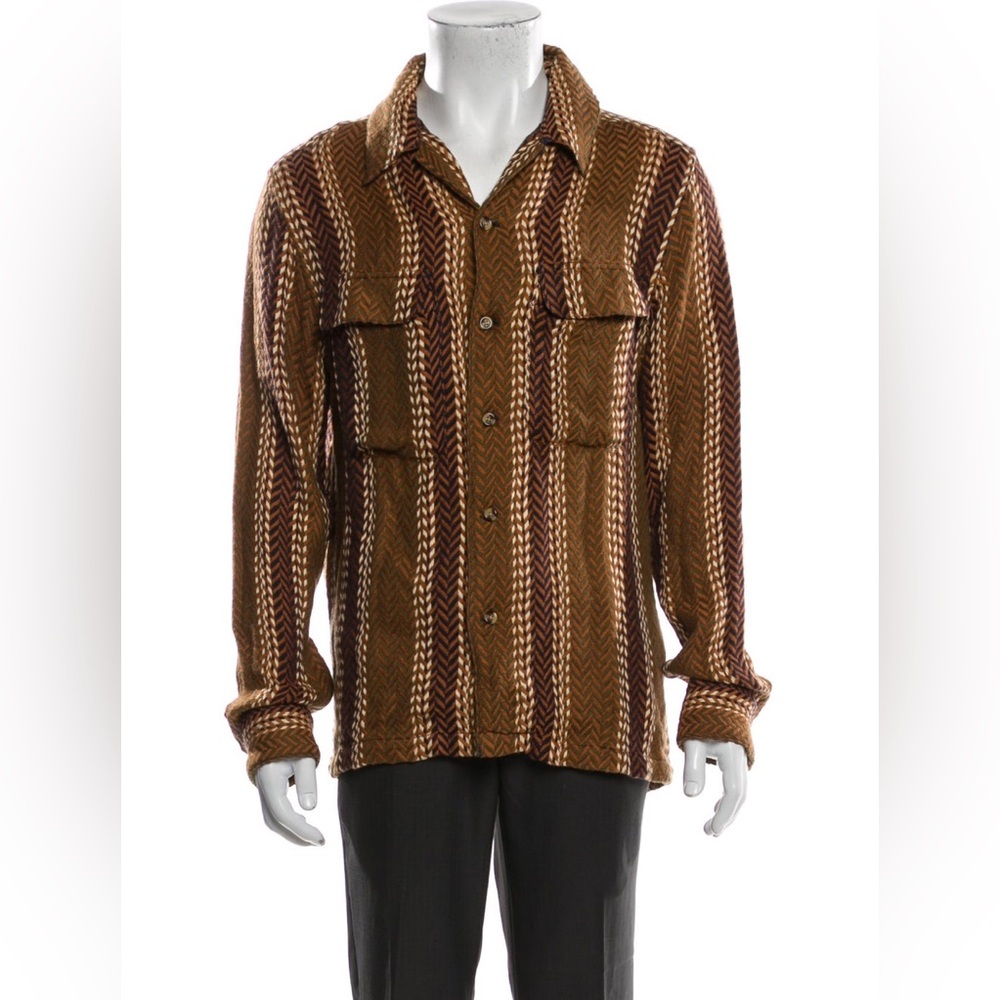 Corridor Macro Plaid Regimental Brown Shirt